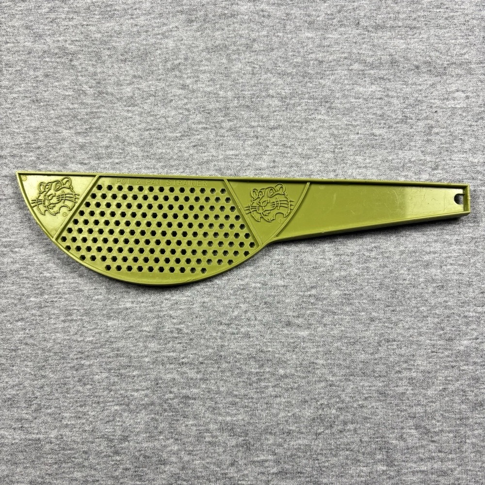 Vtg 70's ESSO EXXON Gas "Put a Tiger In Your Tank" Green Pot Strainer Promo Tony